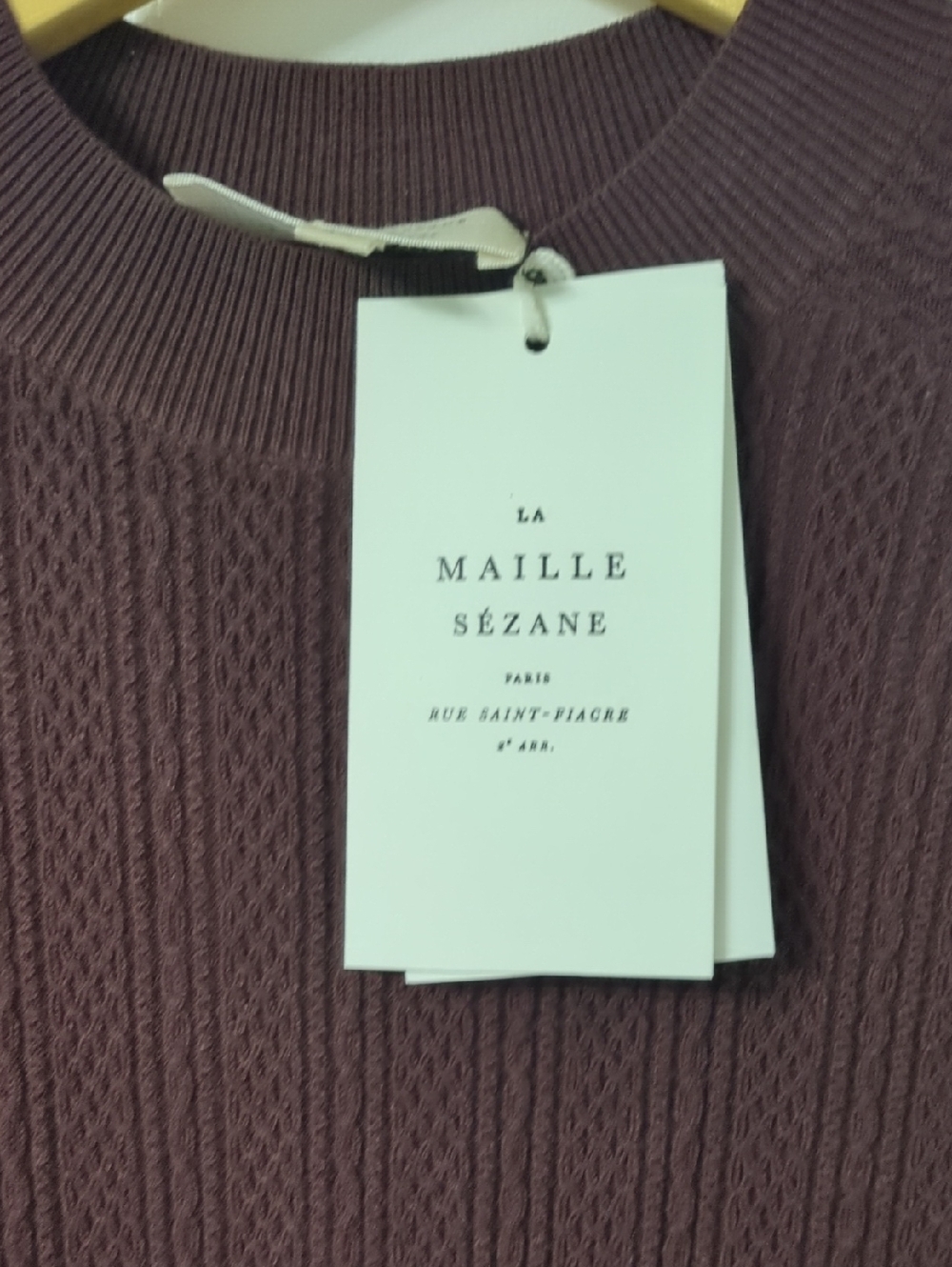 Sezane Adele Jumper In Chocolate, Size XS - Picture 9 of 10